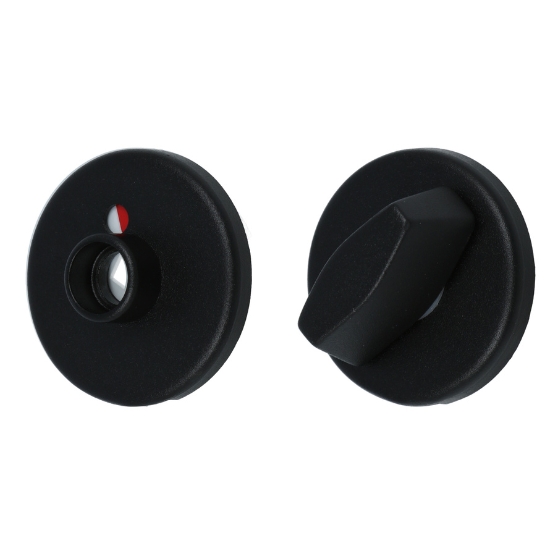 Ami Verdekte WC-Sluiting Rond Aluminium Zwart