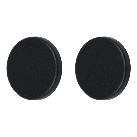 2 Ami Verdekte Klik Blindplaatjes Rond Aluminium Zwart