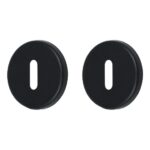 2 Ami Verdekte Klik Sleutelplaatjes Rond Aluminium Zwart