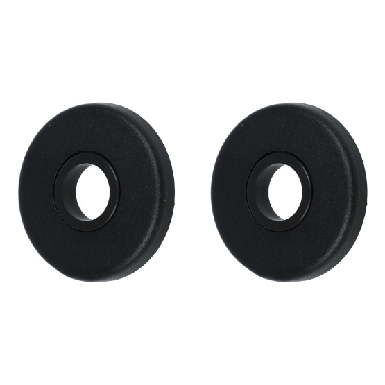 Ami Verdekt Klik Rozet Rond Aluminium Zwart