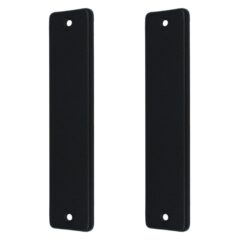 Ami kortschild geheel Blind aluminium zwart