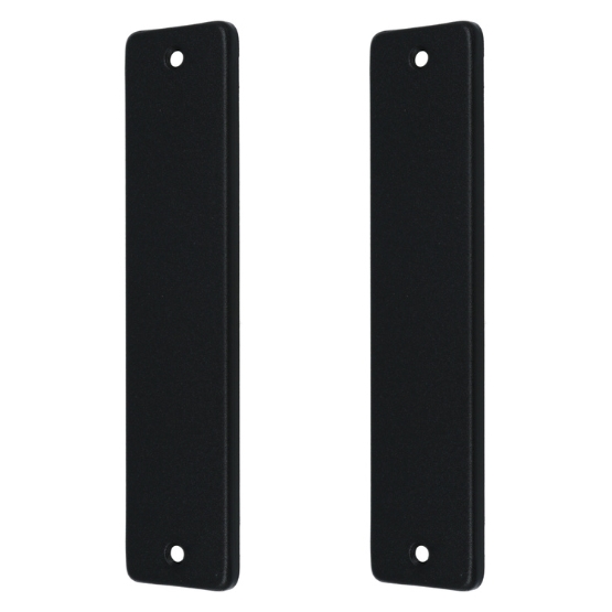 Ami kortschild geheel Blind aluminium zwart