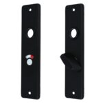 Ami Kortschild WC55/8 Aluminium Zwart