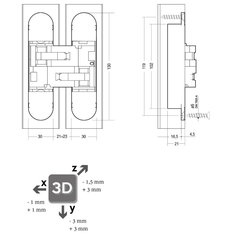247WOOD FIS inleg 130x30 voor BSW/Intersteel