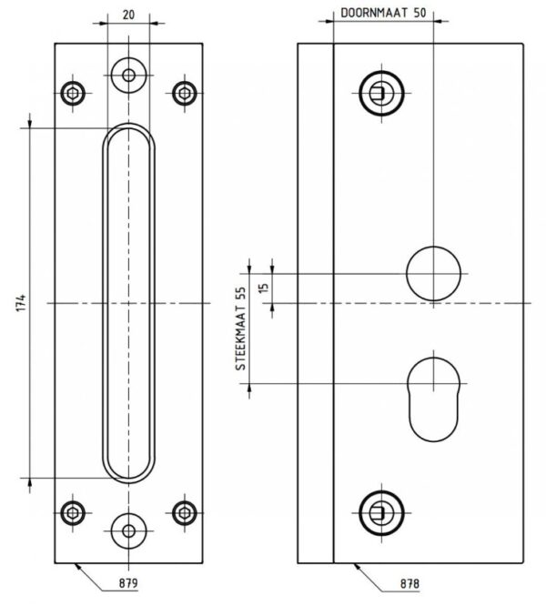 247WOOD Freesmal voor insteeksloten 1200 serie