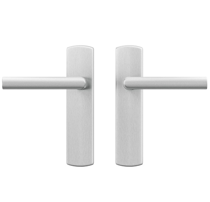 AXA curve klik schild blind met deurkruk Milan aluminium F1