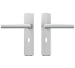 AXA curve klik schild SL56 met deurkruk Milan aluminium F1