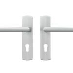 AXA curve klik schild PC72 met deurkruk Milan aluminium F1