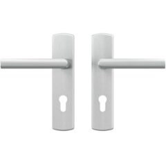 AXA curve klik schild PC72 met deurkruk Milan aluminium F1