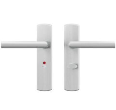 AXA curve klik schild WC63/8 met deurkruk Milan aluminium F1