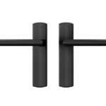 AXA Curve Klik Schild Blind Met Deurkruk Milan Aluminium Zwart