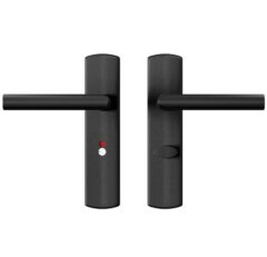 AXA Curve Klik Schild WC638 Met Deurkruk Milan Aluminium Zwart