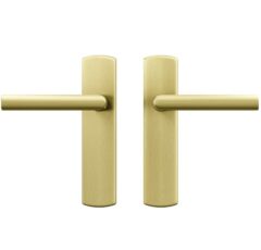 AXA curve klik schild blind met deurkruk Milan aluminium goud