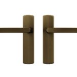 AXA curve klik schild blind met deurkruk Blok aluminium brons