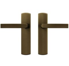 AXA curve klik schild blind met deurkruk Blok aluminium brons