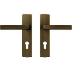 AXA curve klik schild PC72 met deurkruk Blok aluminium brons