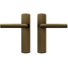 AXA curve klik schild blind met deurkruk Milan aluminium brons