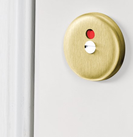 AXA rozet WC-sluiting aluminium goud