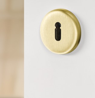 AXA rozet sleutelgat aluminium goud