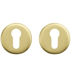 AXA rozet profielcilindergat aluminium goud