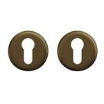 AXA rozet profielcilindergat aluminium brons