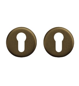 AXA rozet profielcilindergat aluminium brons