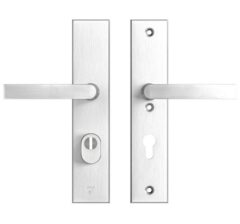 AXA Edge Plus veiligheidsbeslag PC72 met kerntrekbeveiliging kruk/kruk SKG3 Aluminium F1