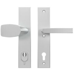 AXA Edge Plus veiligheidsbeslag PC92 met kerntrekbeveiliging Wing-greep/kruk SKG3 Aluminium F1