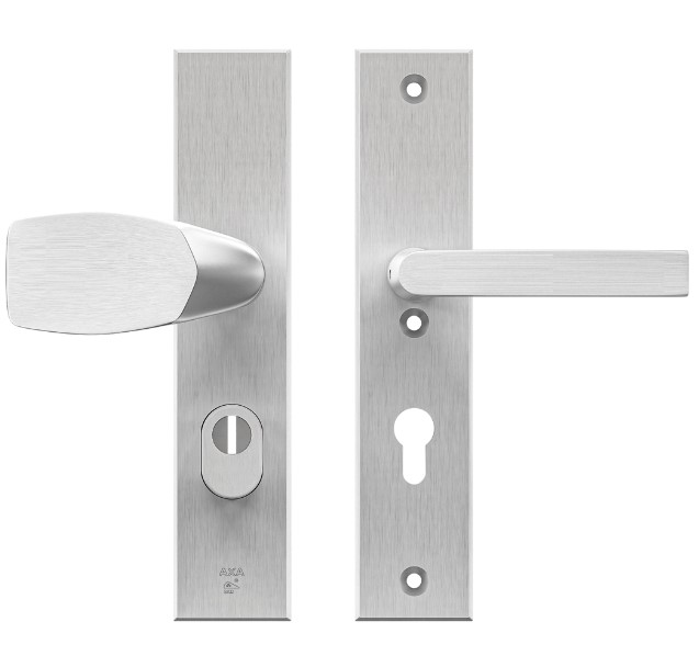 AXA Edge Plus veiligheidsbeslag PC72 met kerntrekbeveiliging Wing-greep/kruk SKG3 Aluminium F1