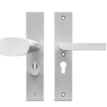 AXA Edge Plus veiligheidsbeslag PC55 met kerntrekbeveiliging Wing-greep/kruk SKG3 Aluminium F1