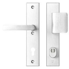 AXA Edge Plus veiligheidsbeslag PC92 met kerntrekbeveiliging D-greep/kruk SKG3 Aluminium F1