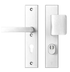 AXA Edge Plus veiligheidsbeslag PC72 met kerntrekbeveiliging D-greep/kruk SKG3 Aluminium F1