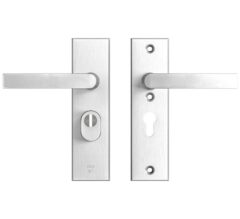 AXA Edge Plus veiligheidsbeslag kort PC55 met kerntrekbeveiliging kruk/kruk SKG3 Aluminium F1