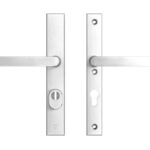 AXA Edge Plus Smal veiligheidsbeslag PC72 met kerntrekbeveiliging kruk/kruk SKG3 Aluminium F1