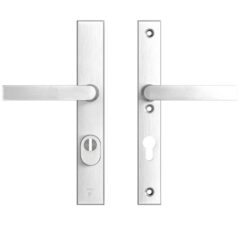 AXA Edge Plus Smal veiligheidsbeslag PC72 met kerntrekbeveiliging kruk/kruk SKG3 Aluminium F1