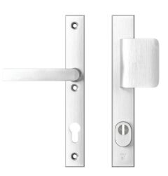 AXA Edge Plus Smal veiligheidsbeslag PC92 met kerntrekbeveiliging D-greep/kruk SKG3 Aluminium F1