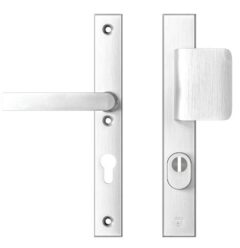 AXA Edge Plus Smal veiligheidsbeslag PC72 met kerntrekbeveiliging D-greep/kruk SKG3 Aluminium F1