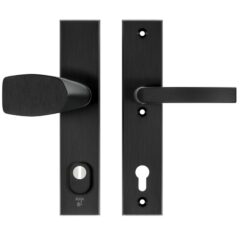 AXA Edge Plus veiligheidsbeslag PC92 SKG3 met kerntrekbeveiliging Wing-knop/kruk Zwart