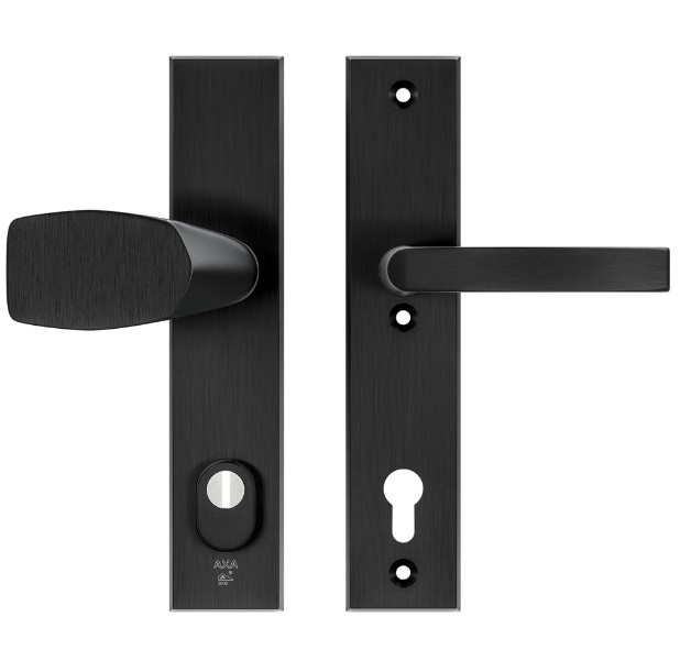 AXA Edge Plus veiligheidsbeslag PC92 SKG3 met kerntrekbeveiliging Wing-knop/kruk Zwart