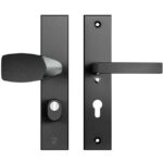 AXA Edge Plus veiligheidsbeslag PC72 SKG3 met kerntrekbeveiliging Wing-knop/kruk Zwart