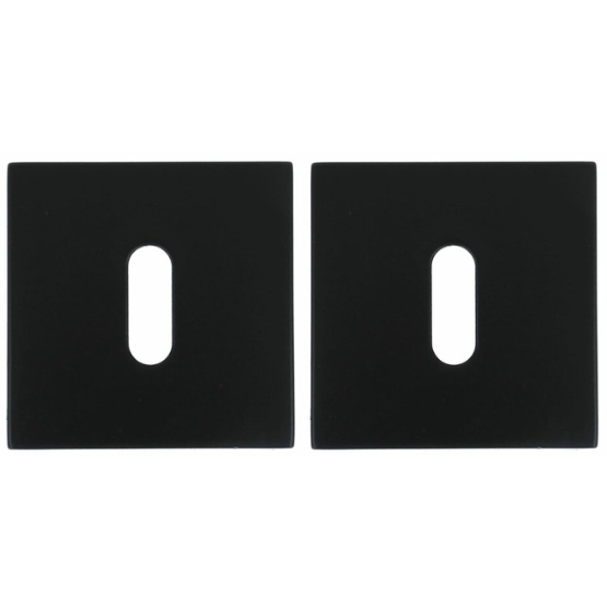2 Sleutelplaatjes Vierkant 53x53x9 Zwart