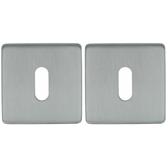 2 Sleutelplaatjes Vierkant 53x53x8 RVS