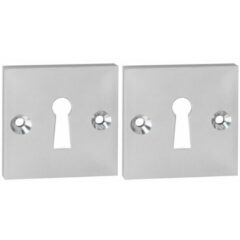 2 Sleutelplaatjes Impresso Vierkant Aluminium F1