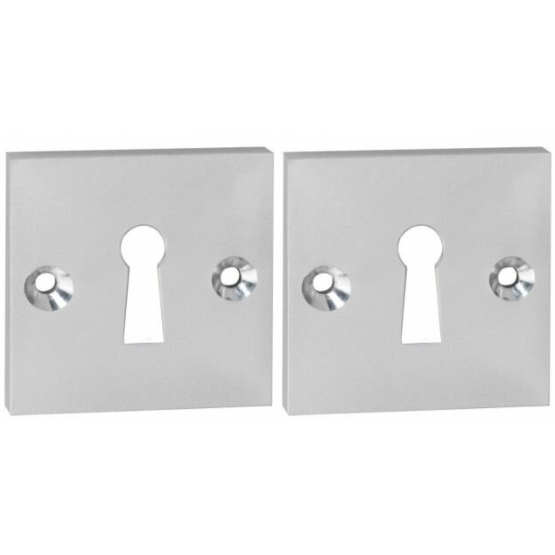 2 Sleutelplaatjes Impresso Vierkant Aluminium F1