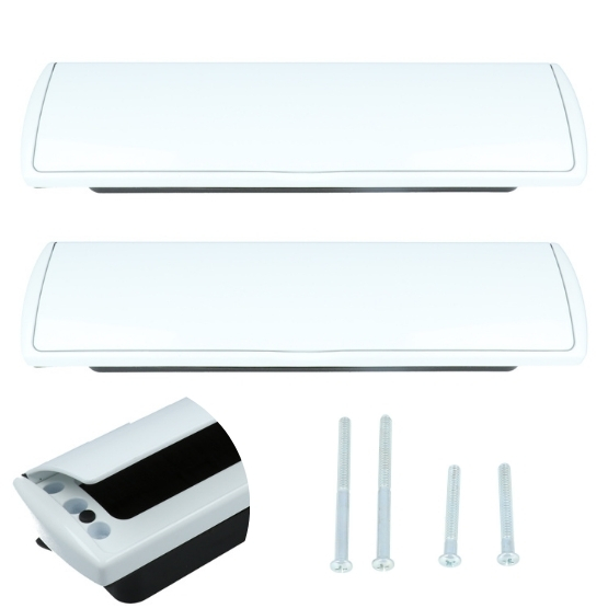 Binnen buitenbrievenbus wit