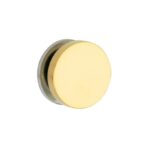 Afdekdop voor krukgat van SKG veiligheidsschilden messing ongelakt