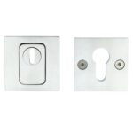 SKG3 Veiligheid-rozet BASICS BSQVEIL met kerntrekbeveiliging vierkant mat RVS