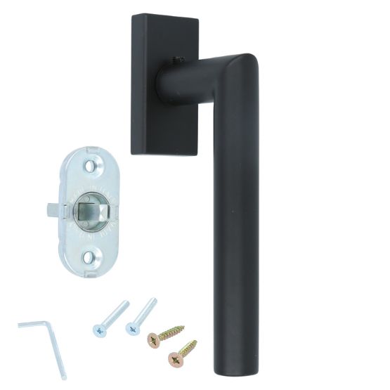 Draaikiepgarnituur BASIC LBII-19DK-Q Mat Zwart