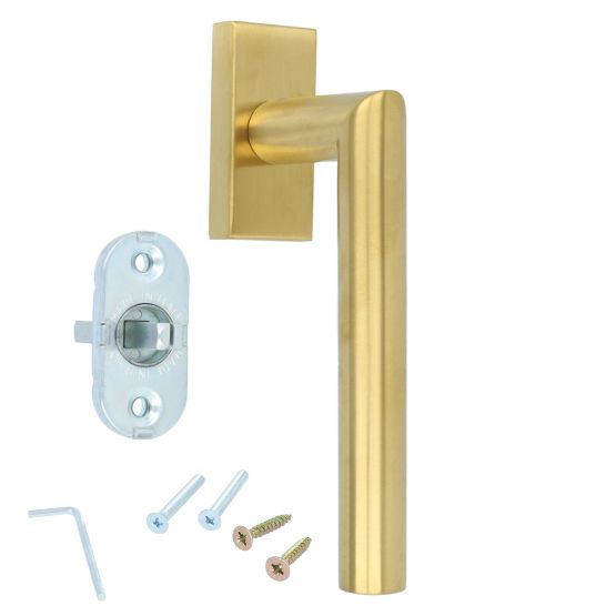 Draaikiepgarnituur BASIC LBII-19DK-Q PVD mat goud