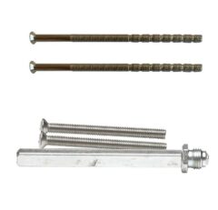 AXA verleng set voor achterdeur set knop-kruk tot deurdikte 65 mm rvs